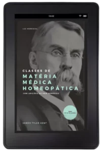 "Capa do ebook Classes de Matéria Médica Homeopática de James Tyler Kent"