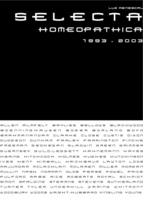 Capa do ebook de homeopatia "Selecta homeopathica 1993-2003"